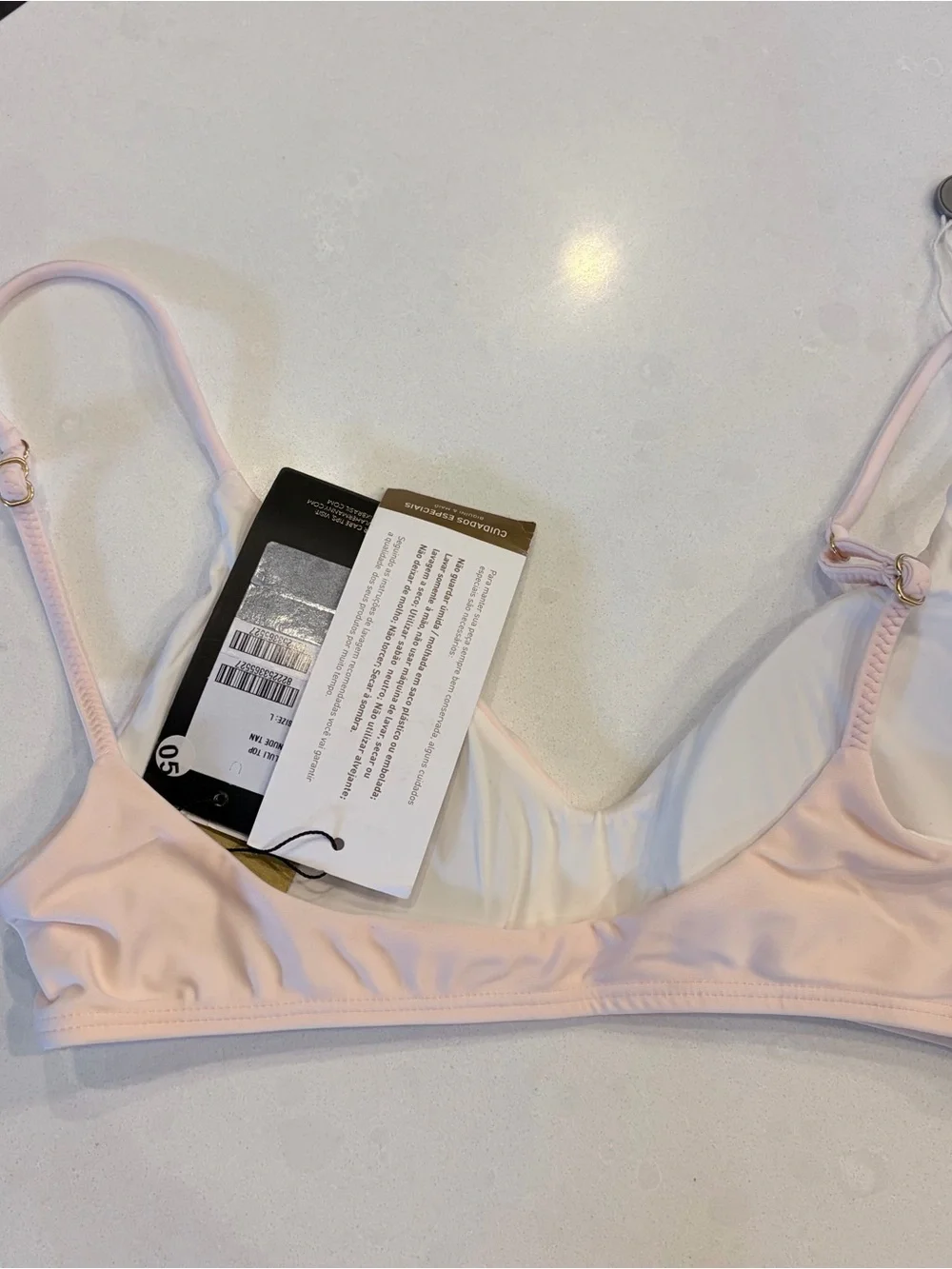 NWT, Vix Paula Hermanny Bikini Set in NudeTan, Size L